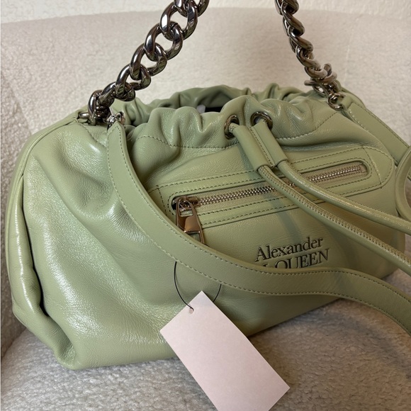 Alexander McQueen Green The Ball Bundle Small in Sage - Picture 7 of 11